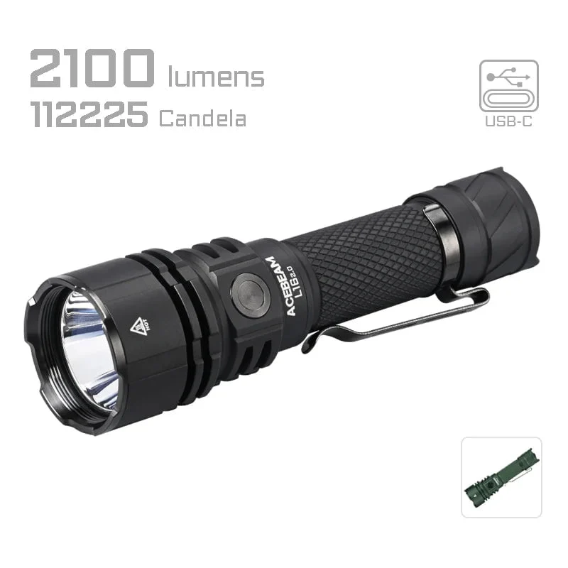 Acebeam L16 2.0 Tactical Flashlight - Image 2