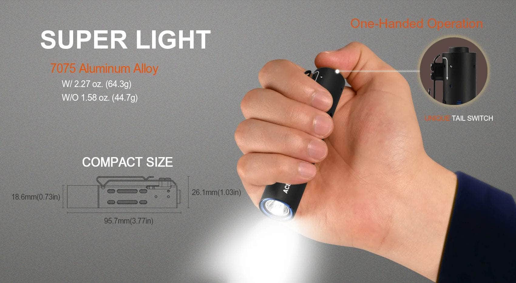 Acebeam Rider RX AL EDC AA Flashlight - Image 5