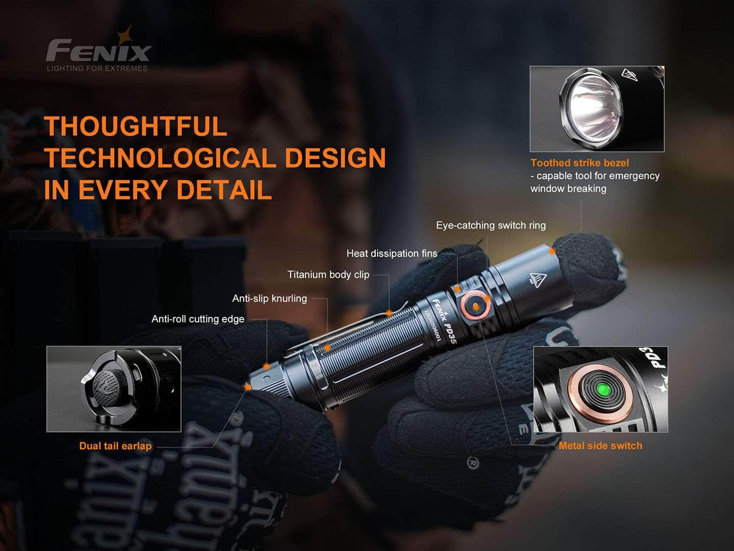 Fenix PD35 V3.0 Flashlight - Image 7