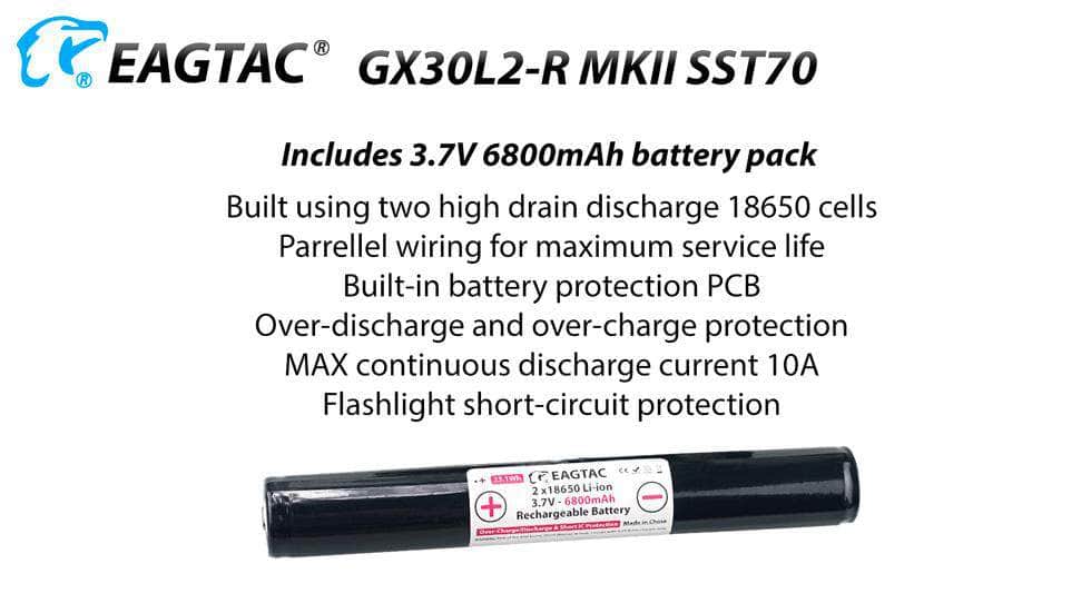 Eagletac GX30L2-R MKII SST70 Flashlight - Image 8